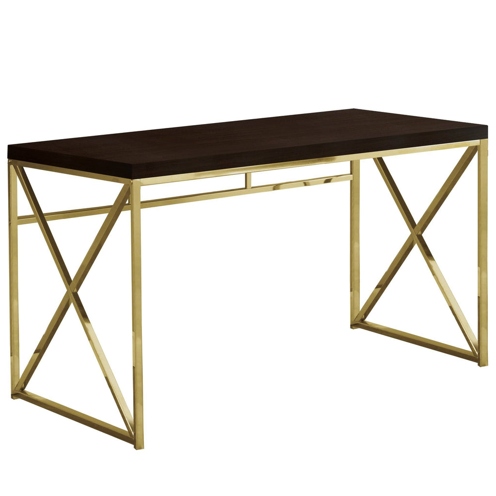 Gold Metal Computer Desk U41634