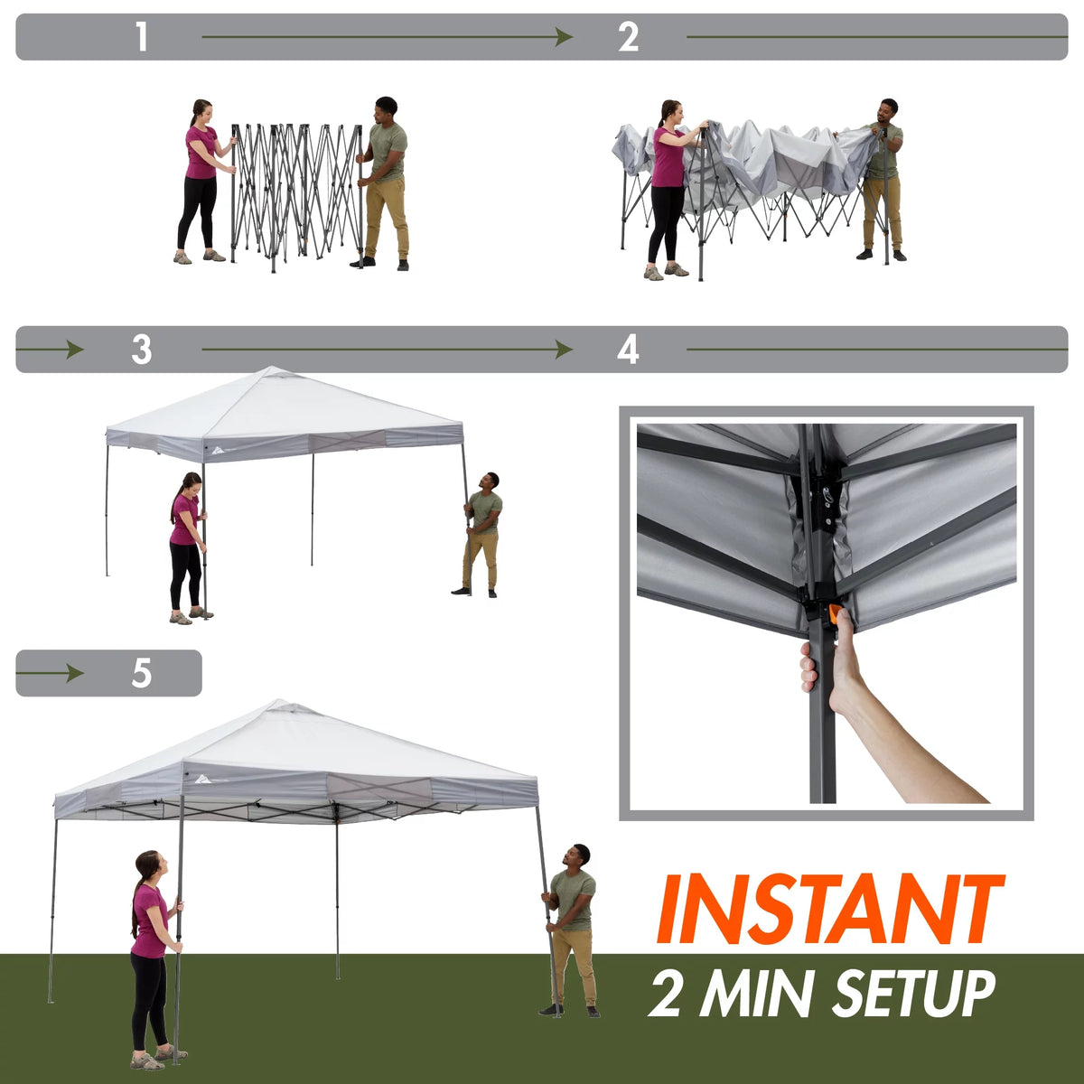 12' x 12' Instant Straight Leg Canopy I54537