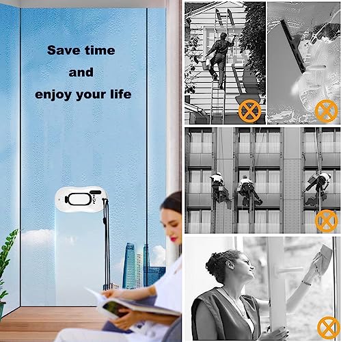 Window Cleaning Robot Vacuum with Ultrasonic Water Spray and Remote Control Z7837