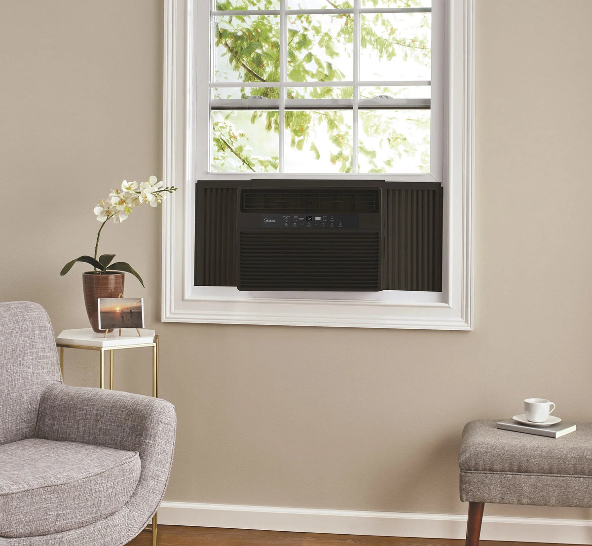 10,000 BTU 115V Smart Window AC with Remote, White Y91298