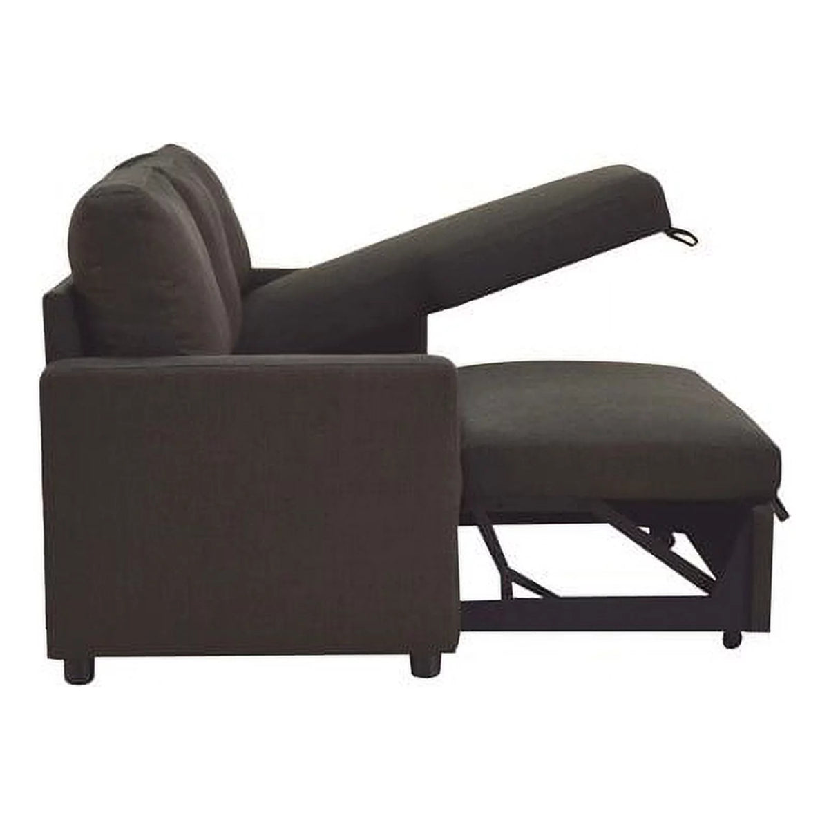 Charcoal Linen Sleeper Sectional Sofa D67869