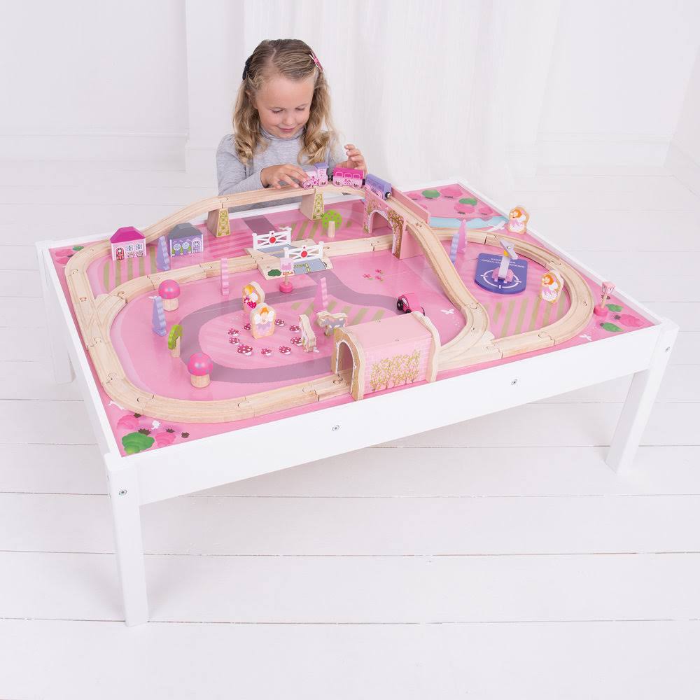 Wooden Train Set and Table B328