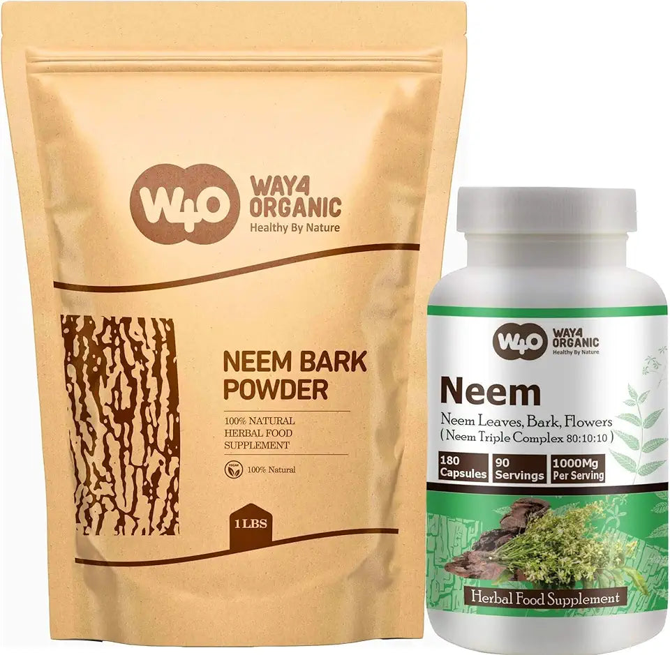 Neem Bark Powder and Neem Triple Complex Bundle Z6595