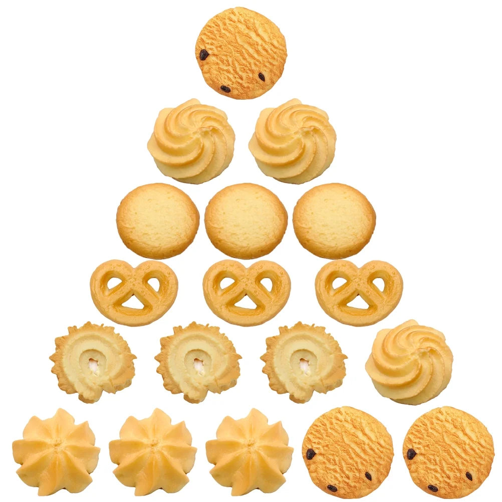 54 Pcs Dollhouse Miniatures Cookies Chocolate Popcorn Biscuit Fake Candy Food Plaything I218271