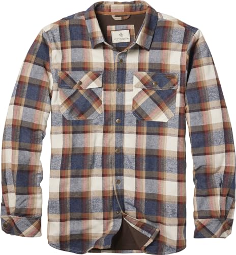 Thermal Lined Quilted Plaid Shirt Jacket K47415