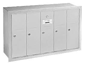 5 Door Vertical Aluminum Mailbox F569