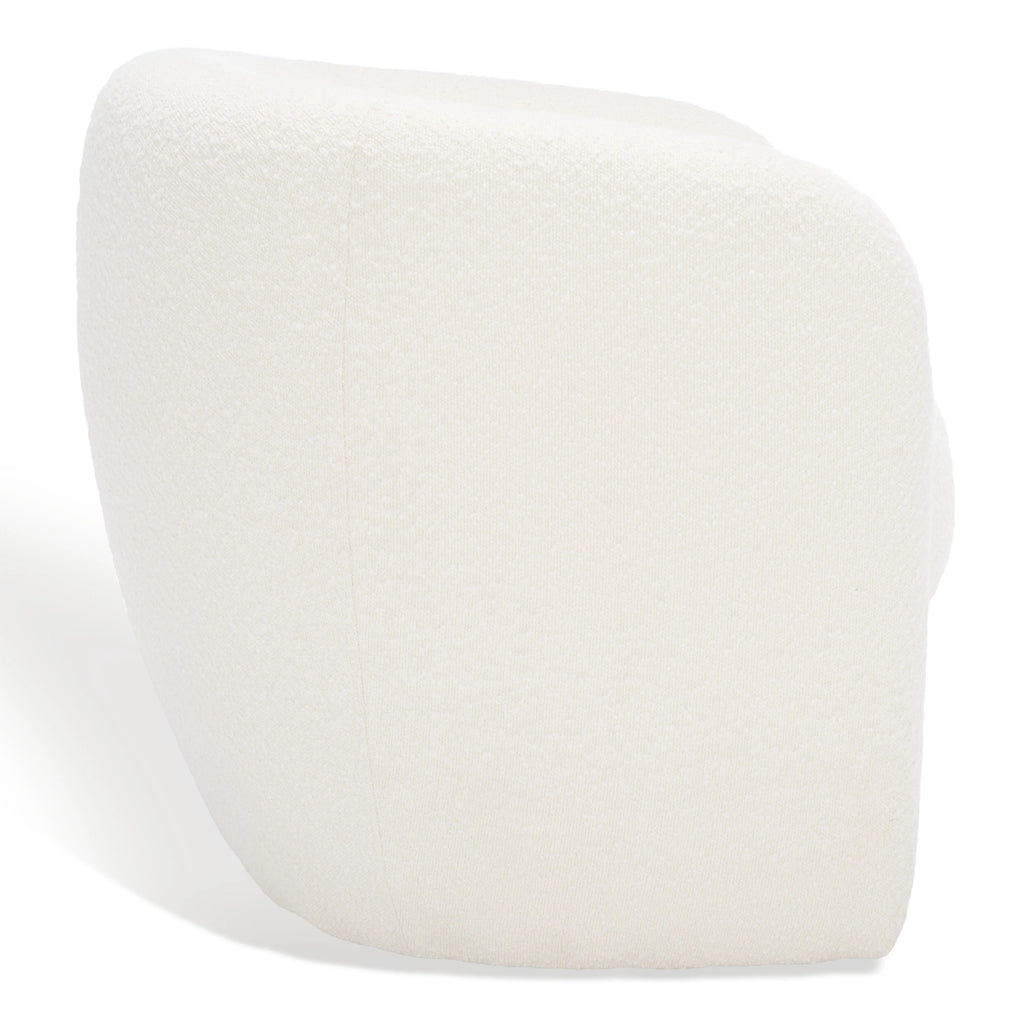 Ivory Boucle Accent Chair J2642