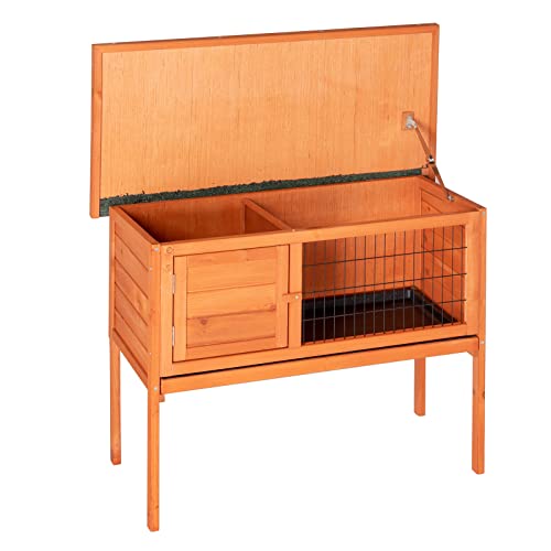 36" Single Deck Waterproof Wooden Rabbit Hutch R31443
