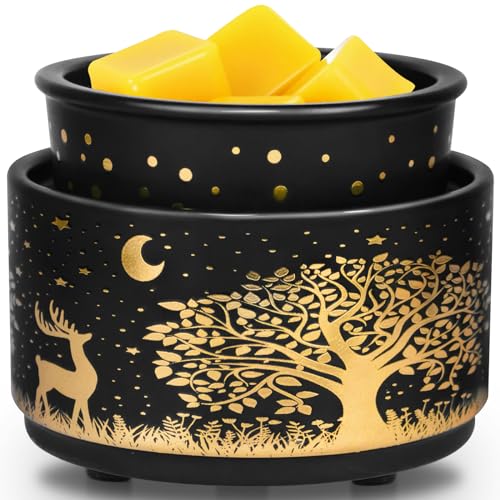 Wax Melt Warmer with Timer, Silicone Liner, Auto Shut Off L1358