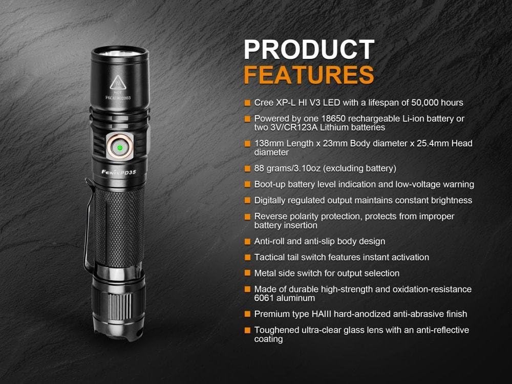 1000 Lumen Tactical Flashlight with Rechargeable Batteries H991804
