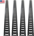 Black 5 FT Steel E-Track Rails 4 Pack Z366036