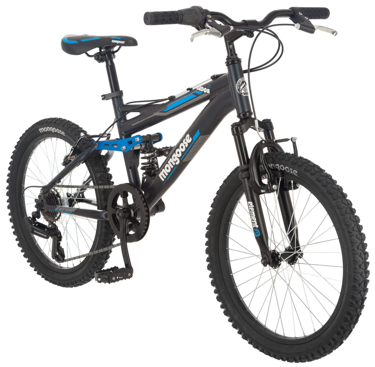 20-inch 7 Speed Black Mountain Bike O438296