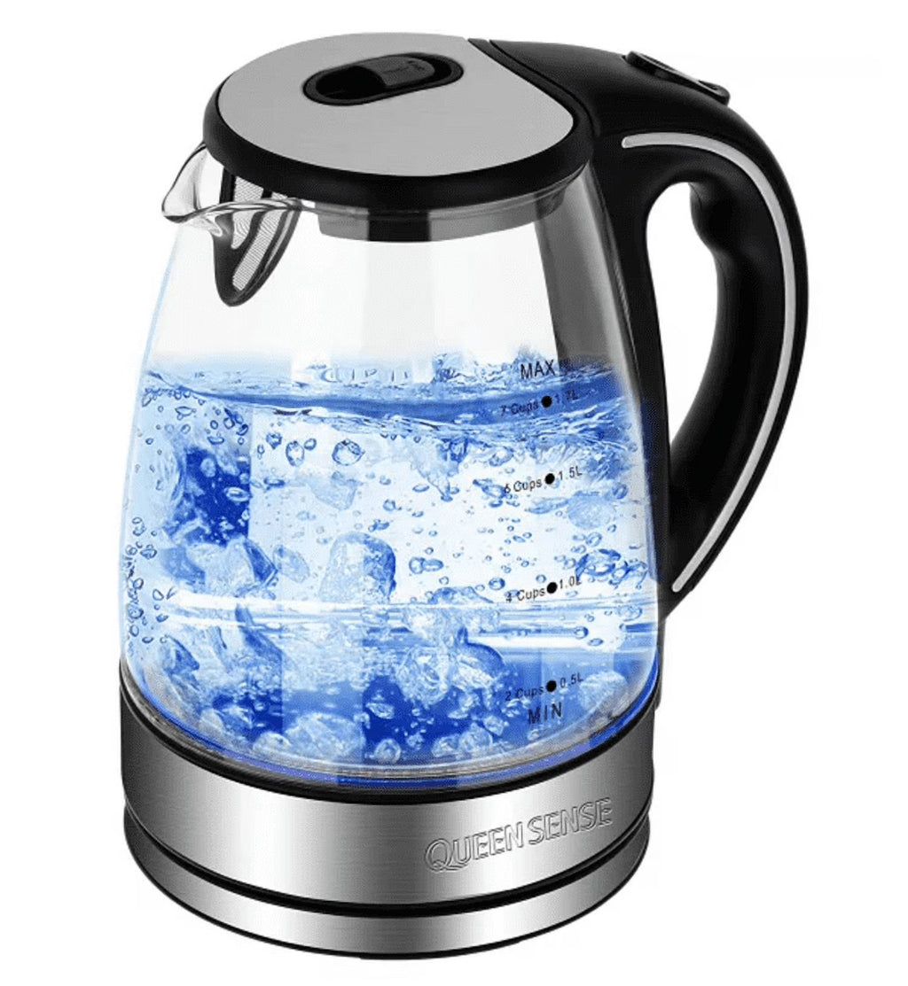 1.7L 360° Rotational Base Electric Glass Kettle X35624