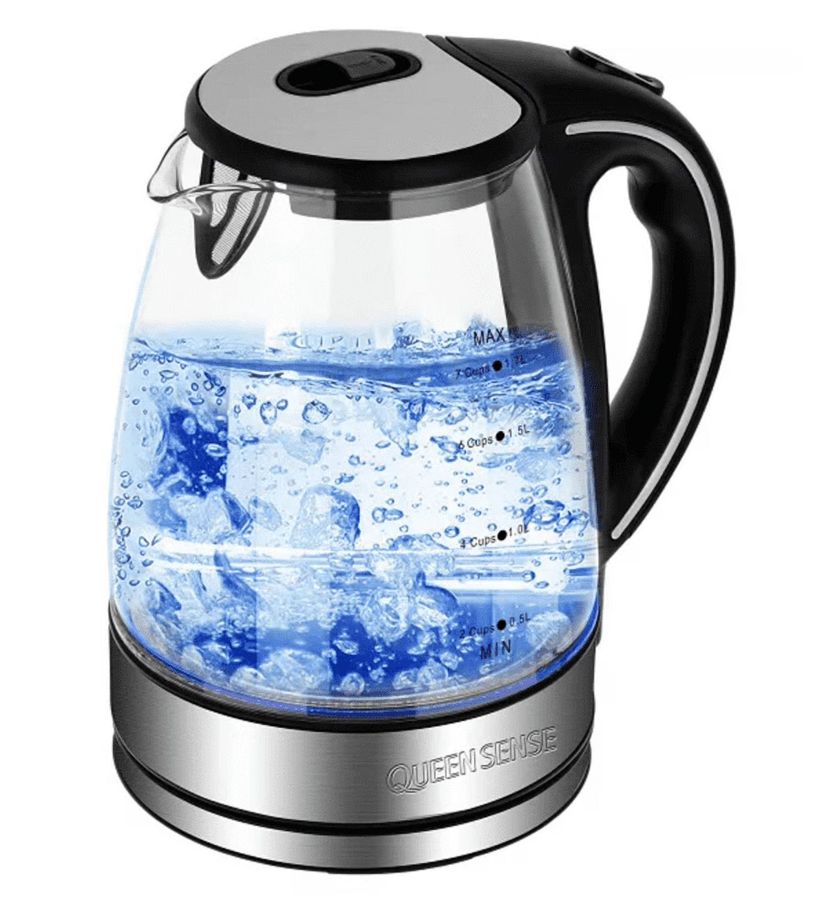 1.7L 360° Rotational Base Electric Glass Kettle X35624