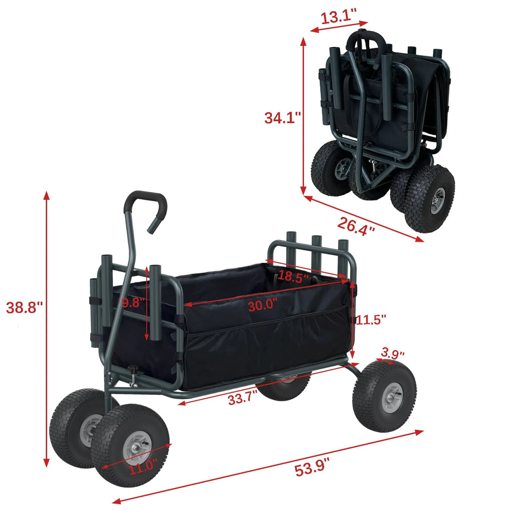 Heavy Duty Foldable Fishing Cart 550 Pound Capacity V556