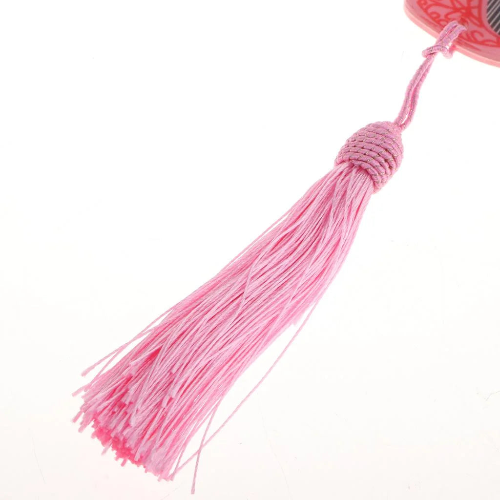 Pink Finger Picks Tape Storage Carry Tassel Card F947