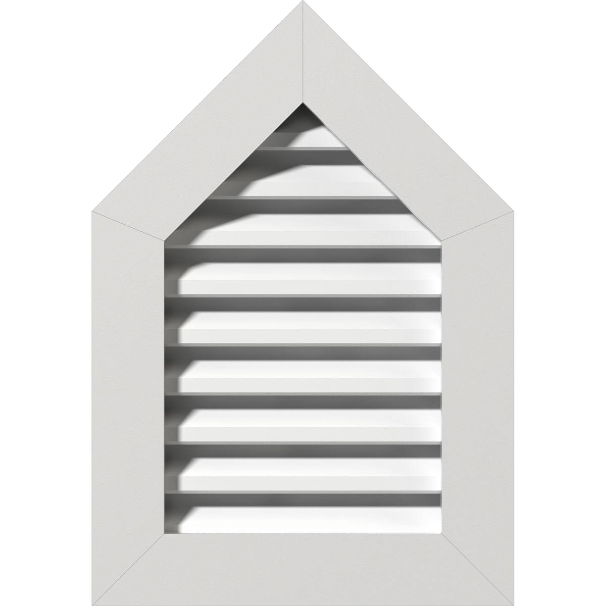 Peaked Top Gable Vent, PVC, 10/12 Pitch R3255