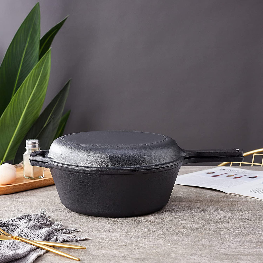 Pre-Seasoned 2-In-1 Cast Iron Skillet N308270