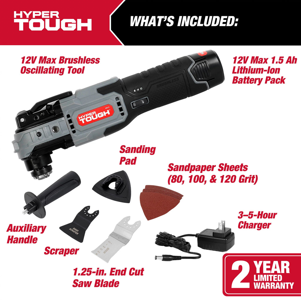 12V Max Lithium-Ion Brushless Oscillating Multi-Tool with Battery and Charger B913654