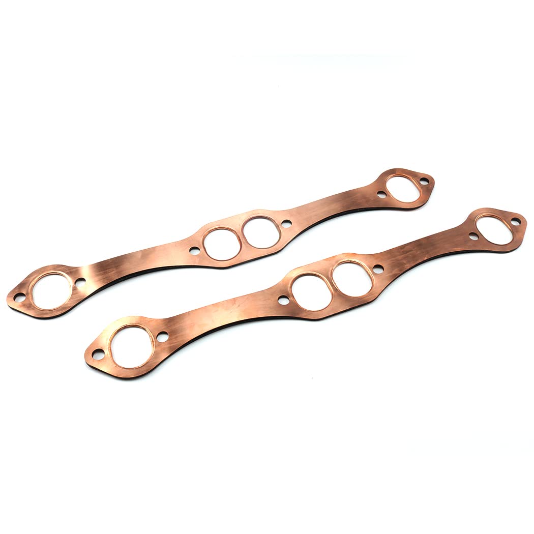 Oval Port Copper Exhaust Gaskets for Chevy SB 327 305 383 J627990