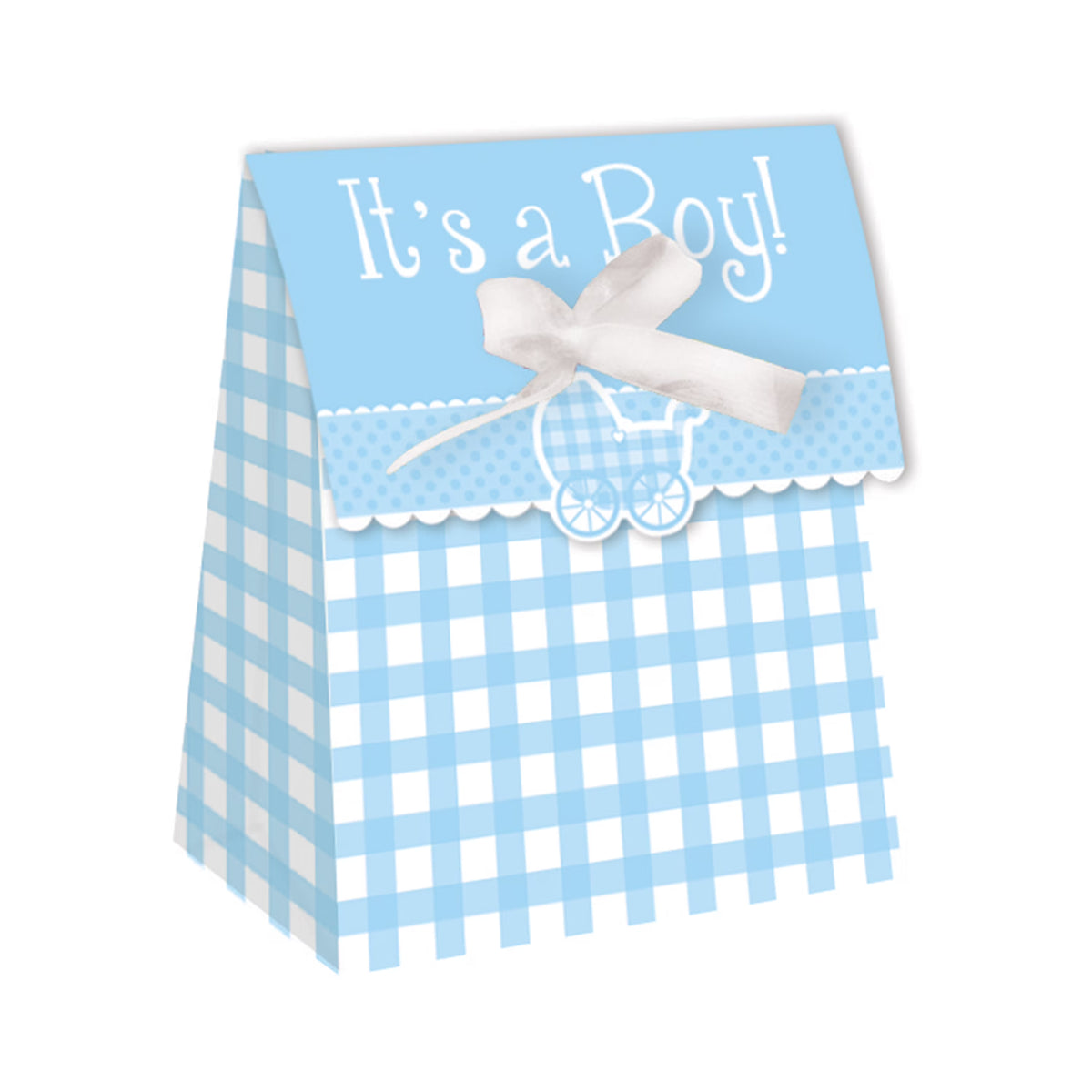 Gingham Favor Bags, 12 pk B765