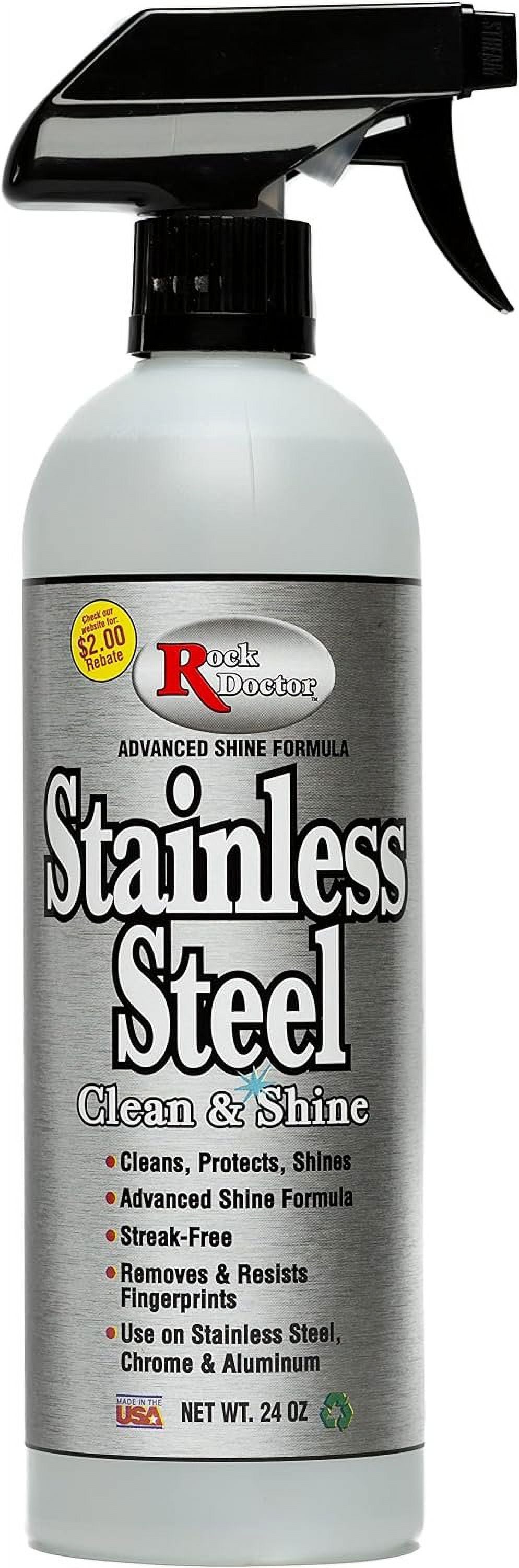 Stainless Steel Cleaner and Protectant 24 oz Spray Bottle Pack of 2 T900209
