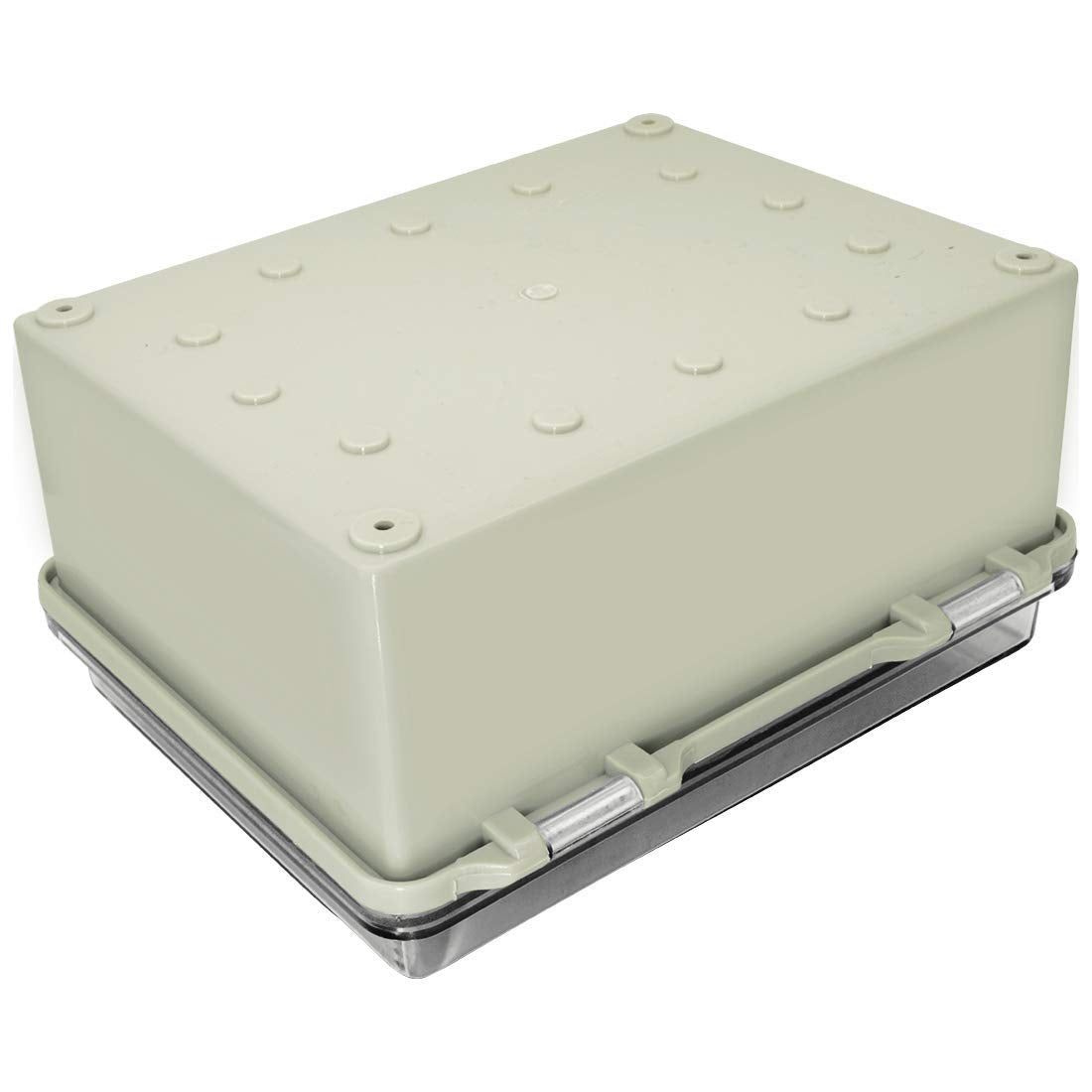 Gray ABS Plastic IP65 Junction Box with Clear Cover 8.7 x 6.7 x 4.3inch V684