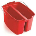 Plastic Double Bucket, 19 Quart Capacity, Red I715945