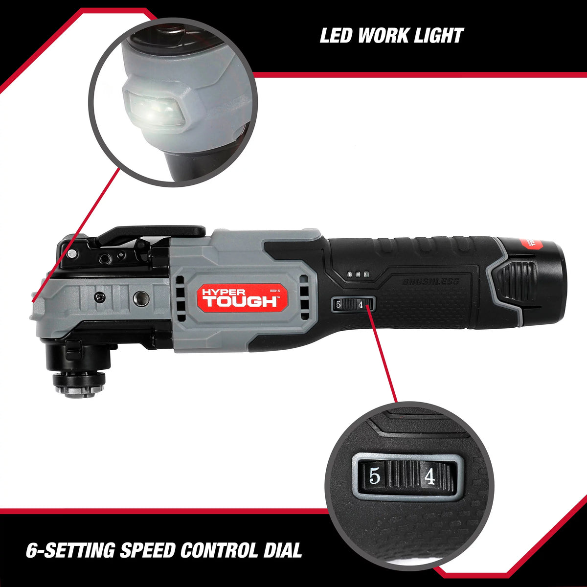 12V Max Lithium-Ion Brushless Oscillating Multi-Tool with Battery and Charger B913654