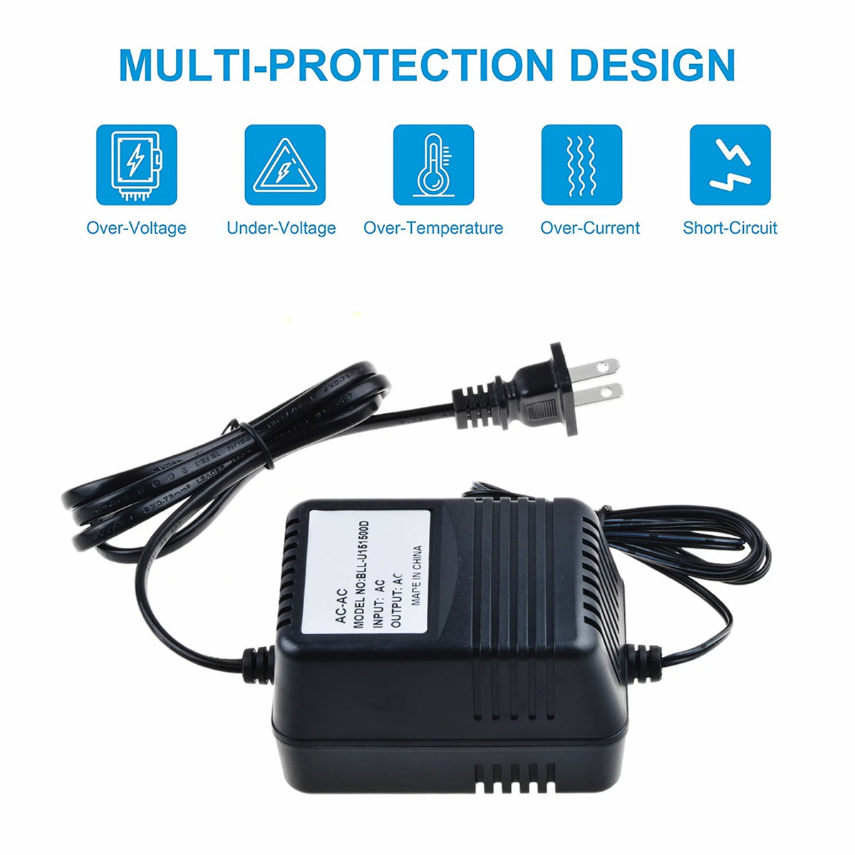 12V AC to AC Adapter Charger Power Supply Cord E677