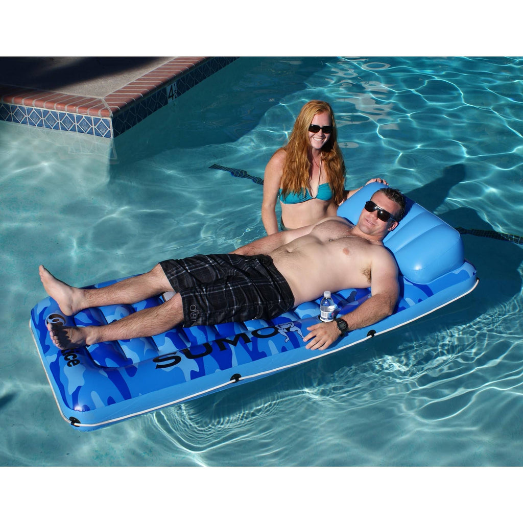 Blue Camouflage Inflatable Swimming Pool Raft D486