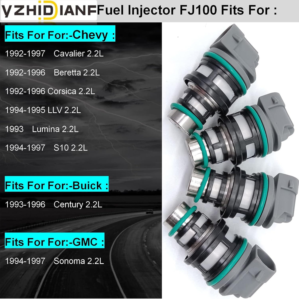 Fuel Injectors 4 PCS Pack of 2 D7598