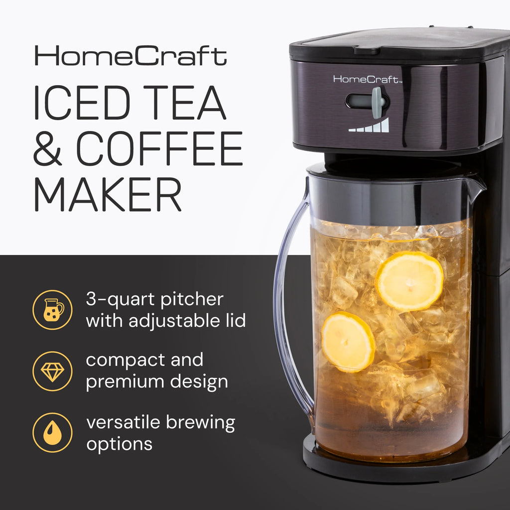 Black Stainless Steel Iced Coffee and Tea Brewing System B644