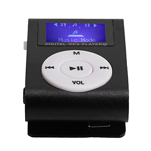 Portable mini MP3 music player with LCD screen and memory card slot (Black) O211