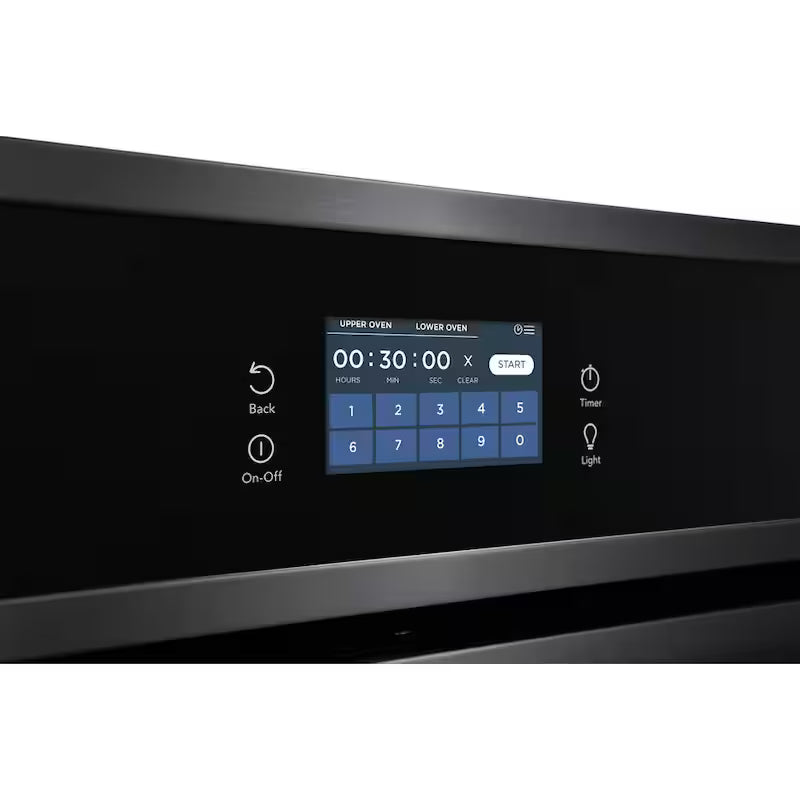 27 in. Double Electric Built-In Wall Oven with Total Convection in Black Stainless Steel R146