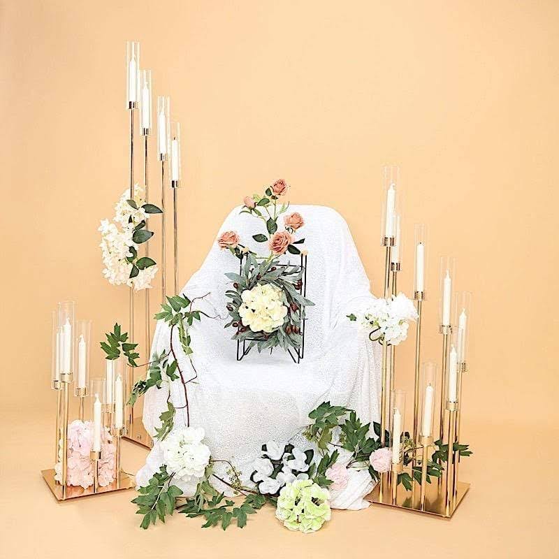 Gold 24 in Tall Candelabra Candle Holder Z919998