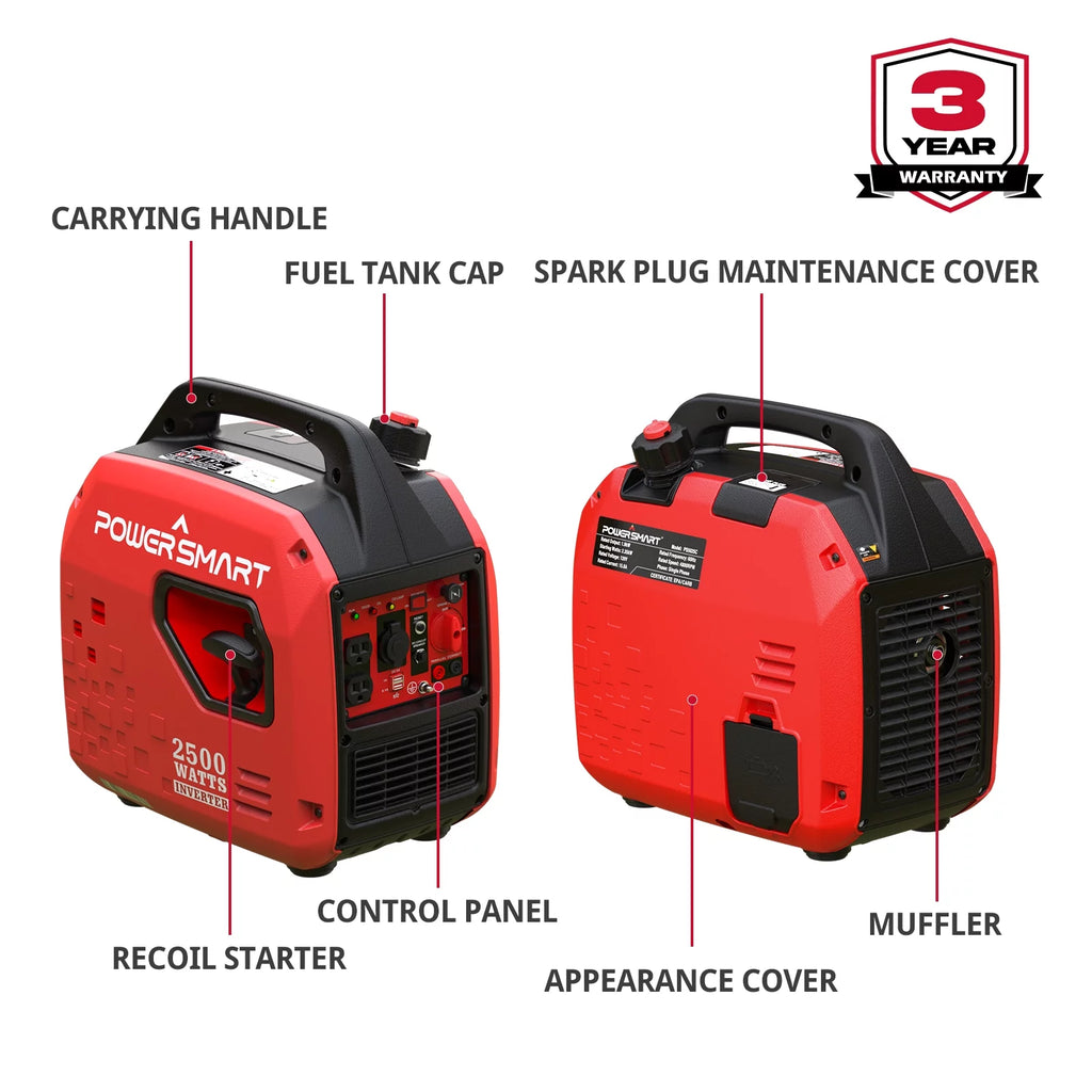 2500W Portable Inverter Gas Generator G851