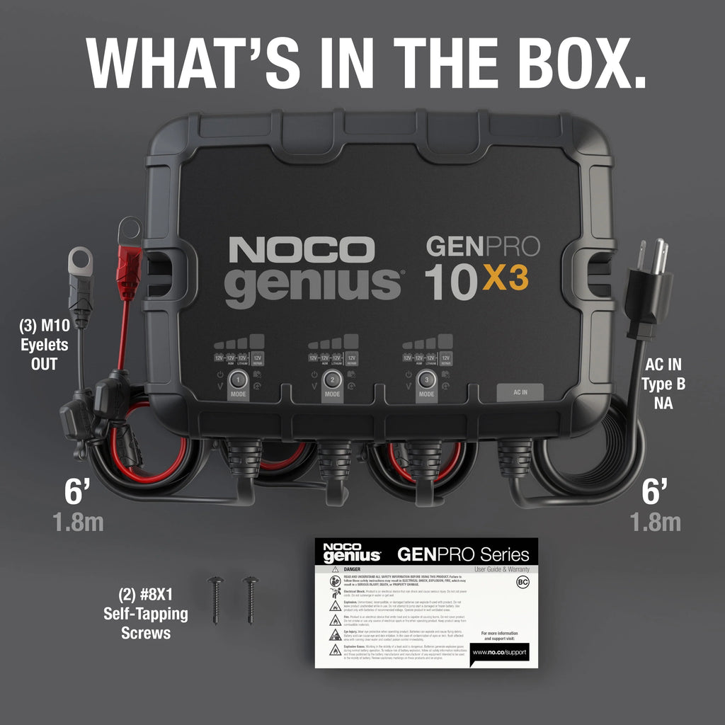 12V 3-Bank 30A Onboard Battery Charger C88035