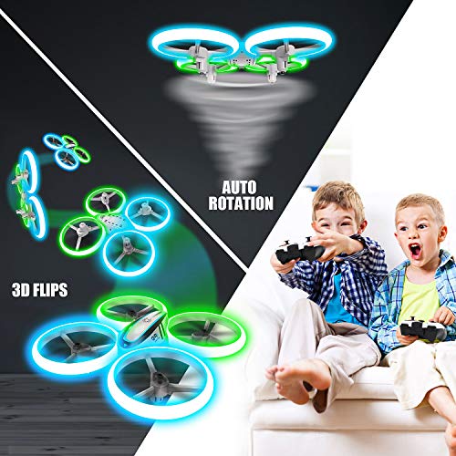 720P HD FPV Camera RC Drone with LED Light, 2 Batteries and Remote Control W624