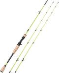 30 Ton Carbon Fiber 2 Pcs Baitcasting Rod & Spinning Rod with 2 Tips Pack of 2 H759
