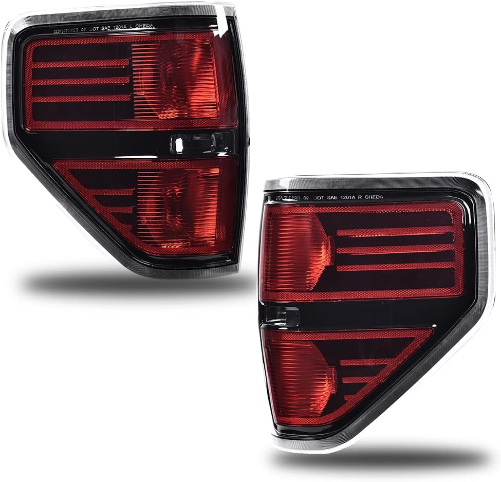 Chrome Trim Tail Lights for Ford F150 D65118