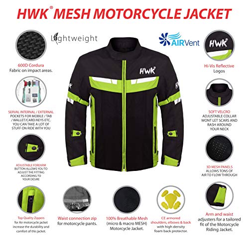 Mesh Motorcycle Jacket CE Armored Breathable R12243
