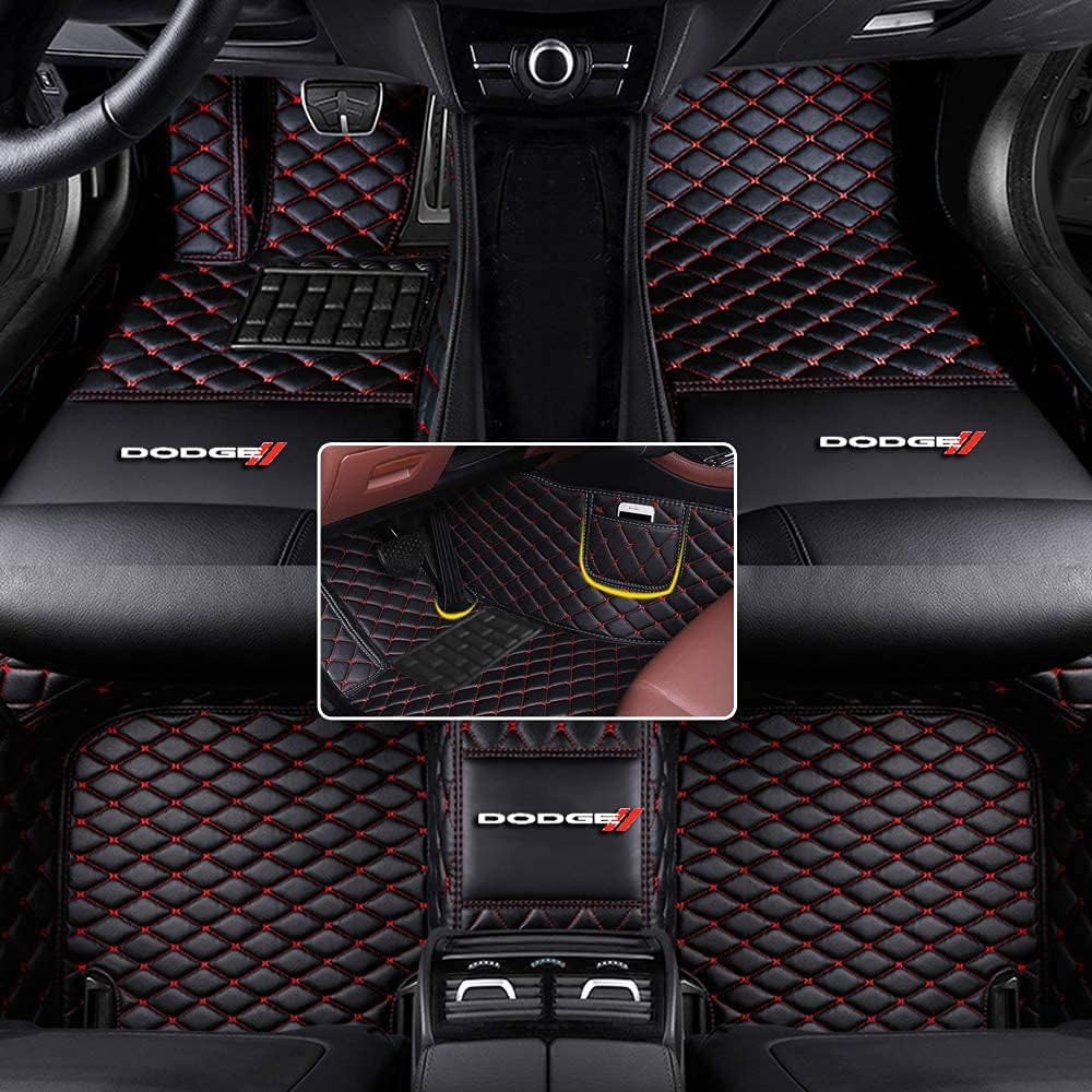 Custom Automotive Floor Mats Fit for Dodge Challenger Charger Durango Journey RAM 1500 All Weather Leather Car Mat Non-Slip Waterproof Y921851