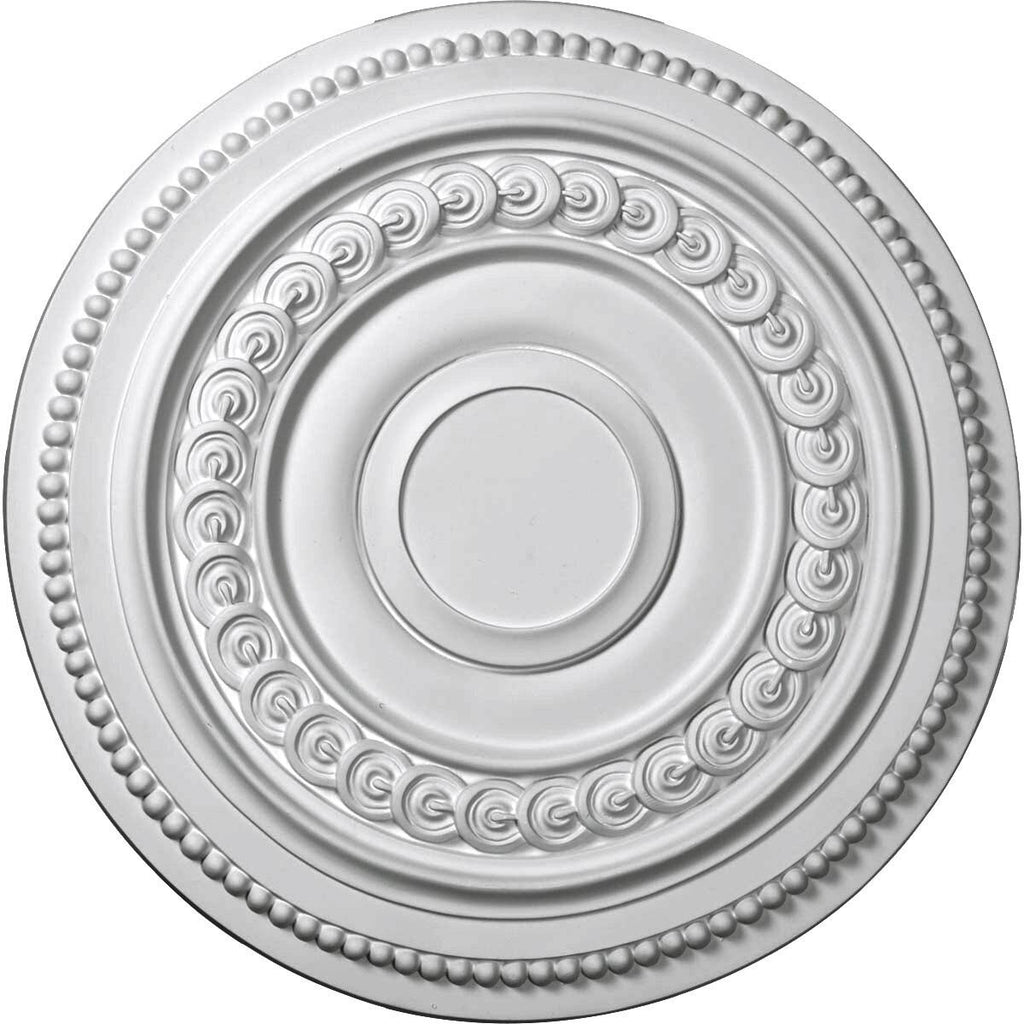 Hand-Painted Bronze Blue Patina Ceiling Medallion E64622