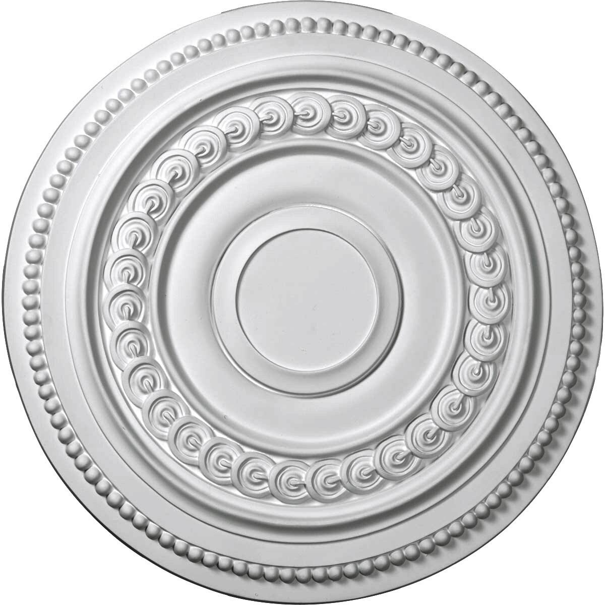 Hand-Painted Bronze Blue Patina Ceiling Medallion E64622