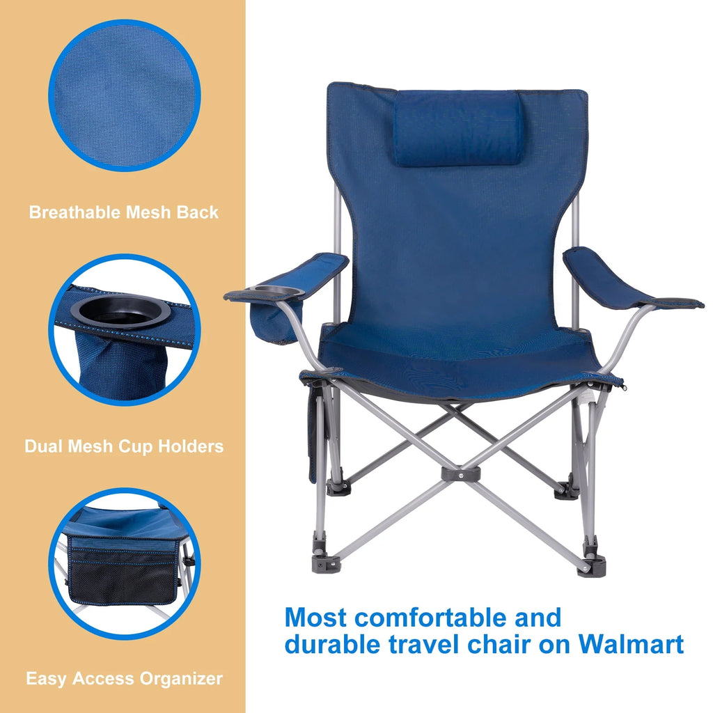 Adjustable Outdoor Folding Chair with Footrest D87532