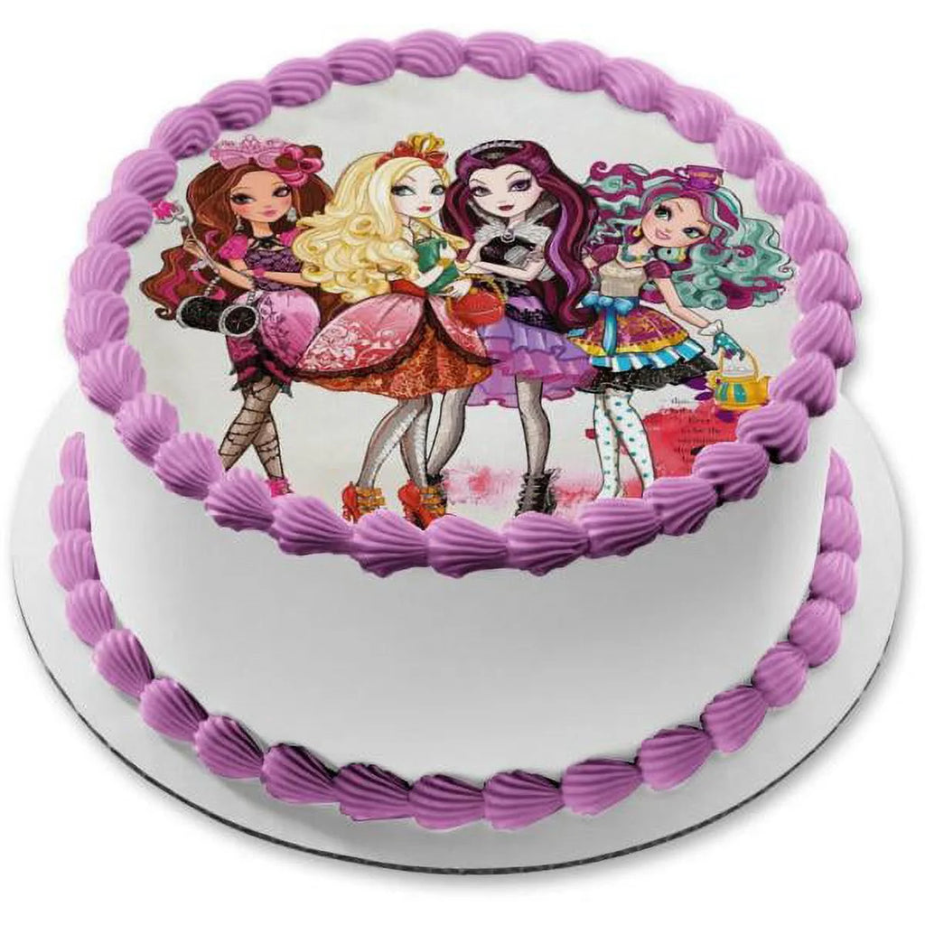 8" Round Edible Cake Topper S210