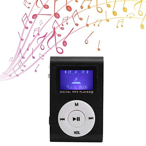 Portable mini MP3 music player with LCD screen and memory card slot (Black) O211