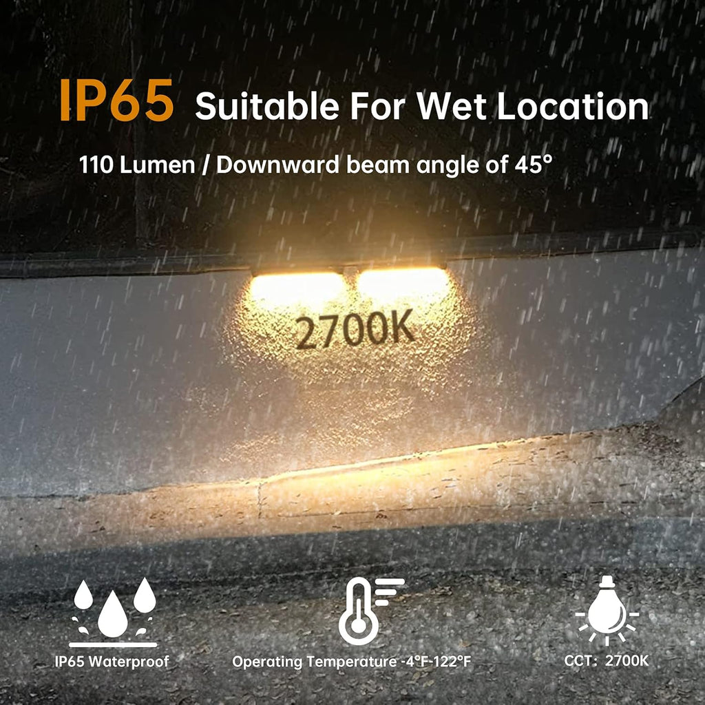 7 Inch 8-Pack 12V Low Voltage Hardscape Paver Light IP65 Waterproof 3W 2700K M4317