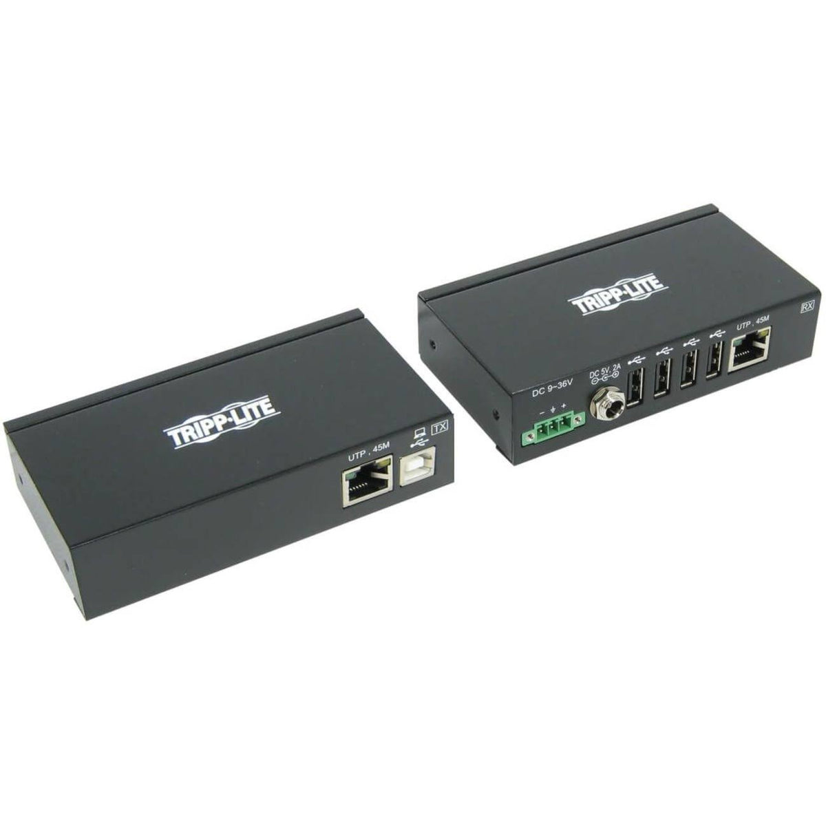 USB Over Cat5/Cat6 Extender Kit 4-Port Industrial USB 2.0 D4576